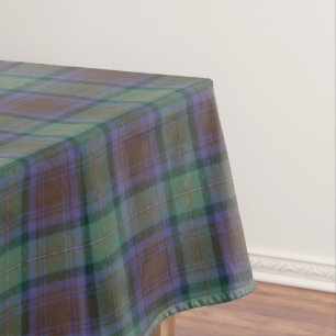 Isle of Skye Tartan Kariertes grünes Muster Tischdecke