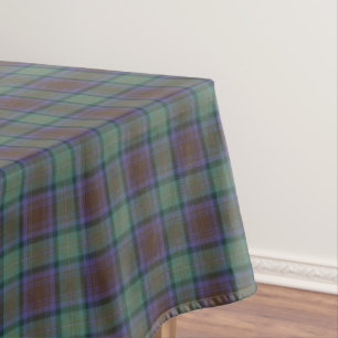 Isle of Skye Tartan Kariertes grünes Muster Tischdecke