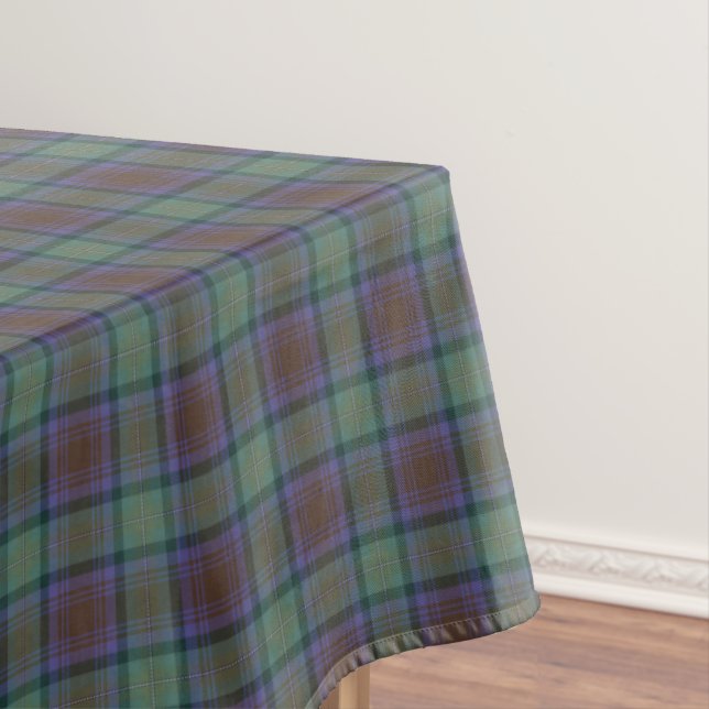 Isle of Skye Tartan Kariertes grünes Muster Tischdecke (Beispiel)