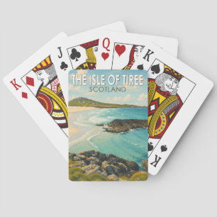 Isle of Tiree Schottland Illustration Reise Kunst Spielkarten