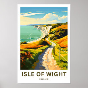 Isle of Wight England Travel Print Poster
