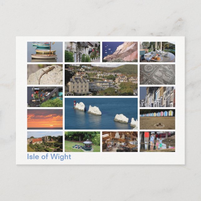 Isle of Wight Multi-Image 2 Postkarte (Vorderseite)