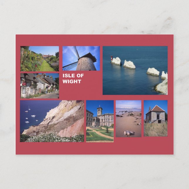 Isle of Wight-Multi-Image Postkarte (Vorderseite)