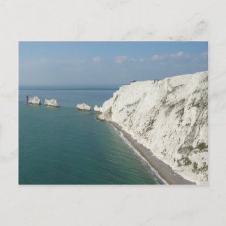Isle of Wight Needles and Cliffs Postkarte