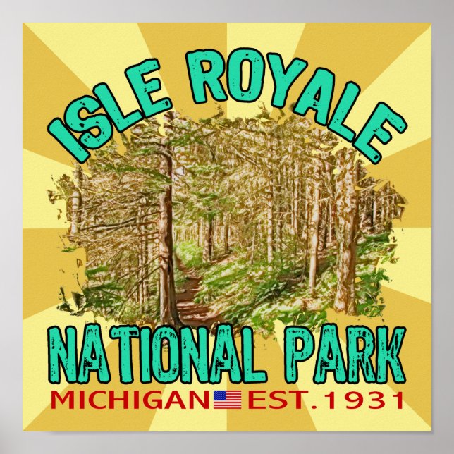 Isle Royale National Park, Michigan Poster (Vorne)
