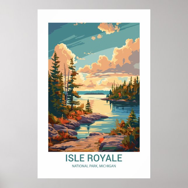 Isle Royale National Park Michigan USA Poster (Vorne)