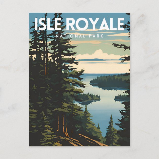 Isle Royale National Park Travel Postkarte (Vorderseite)