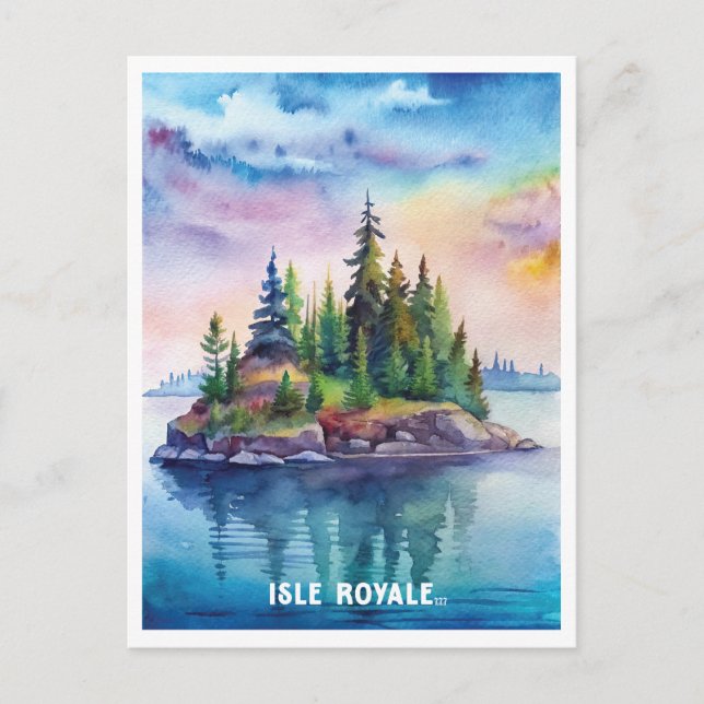 Isle Royale Nationalpark California Postkarte (Vorderseite)