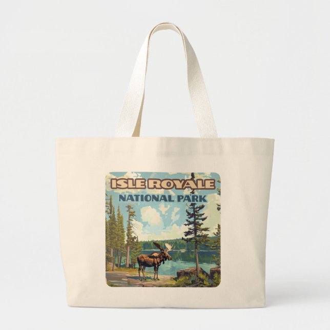 Isle Royale Nationalpark Michigan Jumbo Stoffbeutel (Vorne)