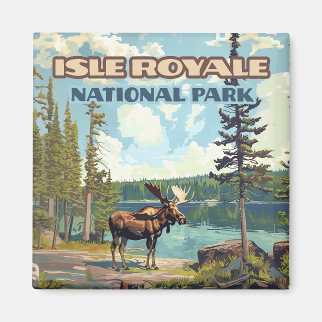Isle Royale Nationalpark Michigan Magnet (Vorne)