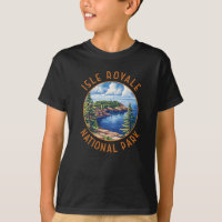 Isle Royale Nationalpark Retro Distressed Circle
