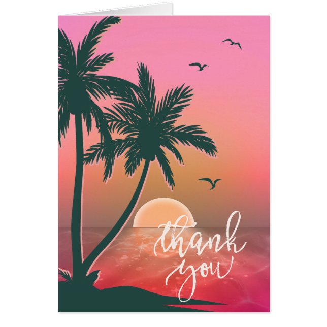 Isle tropicale Sunrise Merci rose ID581 (Devant)