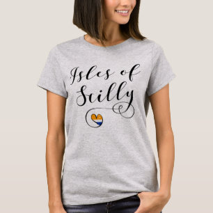 Isles of Scilly Drapeau Coeur T-shirt