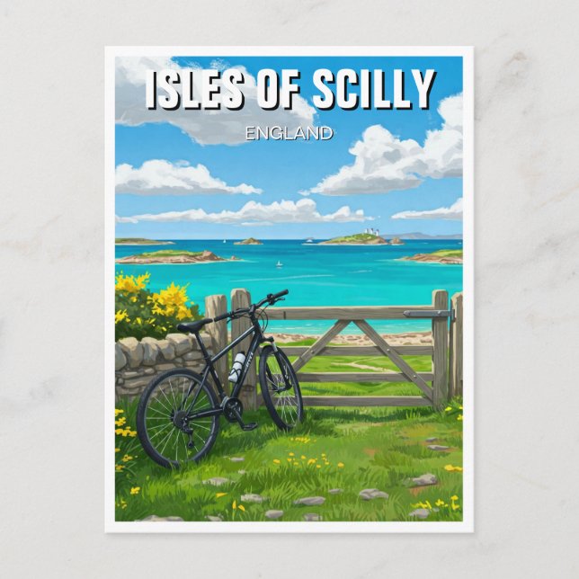 Isles of Scilly England Cornwall Travel Postkarte (Vorderseite)
