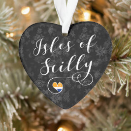Isles of Scilly Flag Herz Ornament