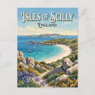 Isles of Scilly Hugh Town England Postkarte