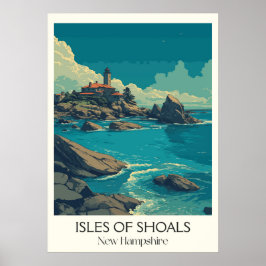 Isles of Shoals New Hampshire Küste Poster