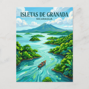 Isletas de Granada Nicaragua Postkarte