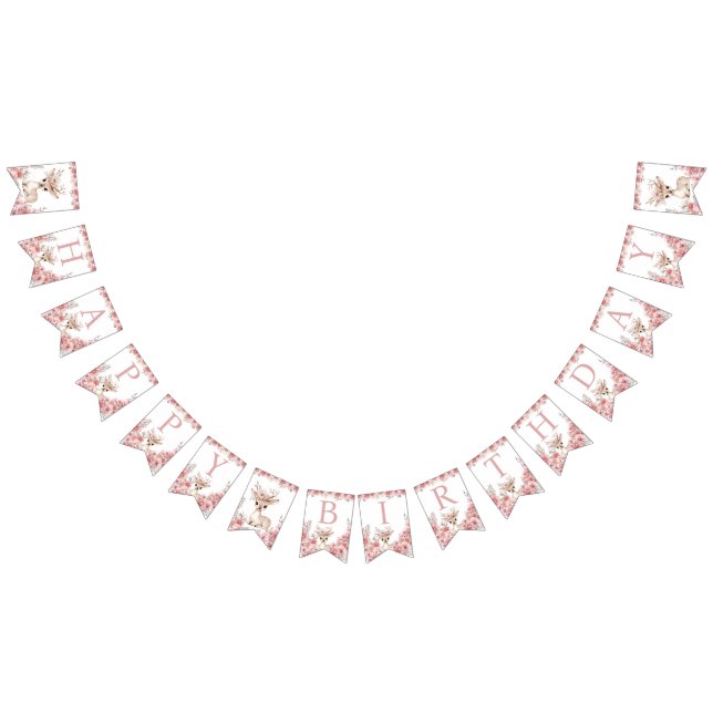 Isn’t She One Deerful Birthday Bunting Wimpelkette (Alle)