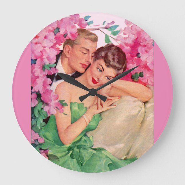 Isn't It Romantic Große Wanduhr (Vorderseite)