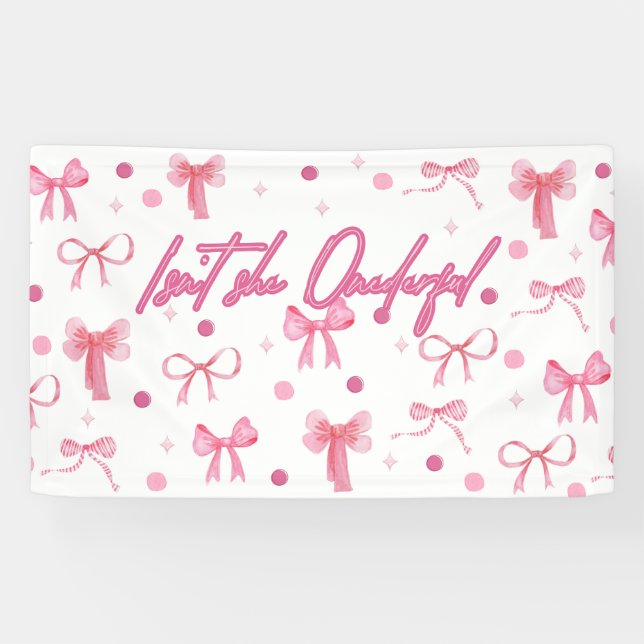 Isn't She Onderful First Birthday Banner (Horizontal)