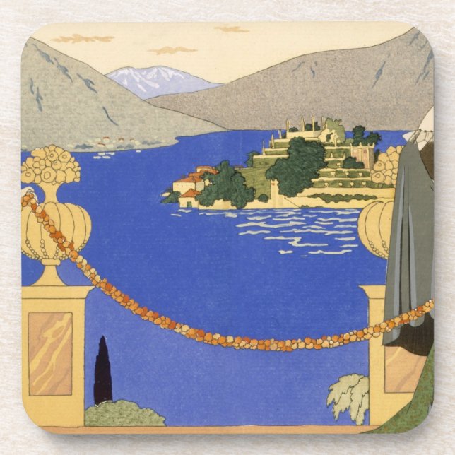 Isola Bella, Abendskleider entwarf durch Redfern, Untersetzer (Vorderseite)