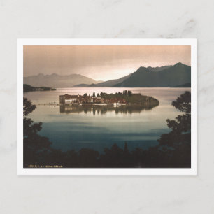 Isola Bella im Mondlicht, Lago Maggiore, Italien Postkarte