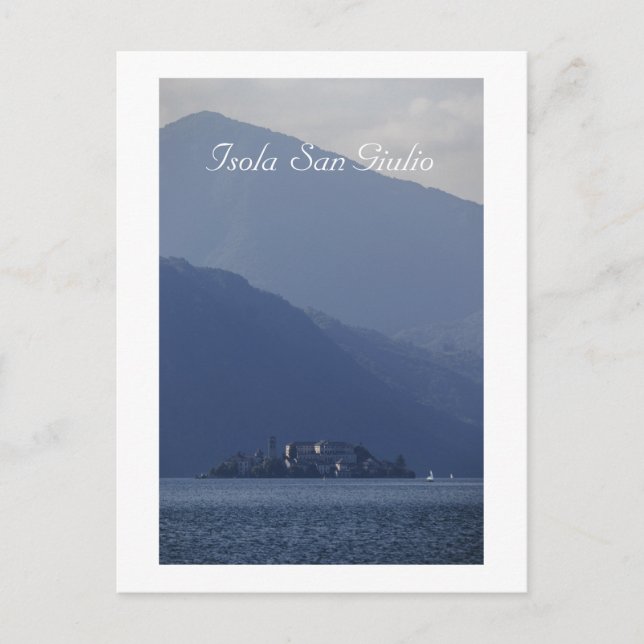 Isola San Giulio, Orta-See, Italien Postkarte (Vorderseite)