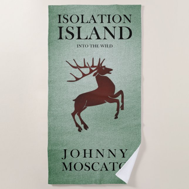 Isolation Island Deer Strandtuch (Vorderseite)
