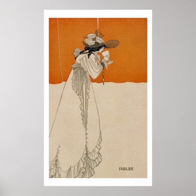 Isolde, Illustration aus 'The Studio', 1895 (lith Poster (Vorne)