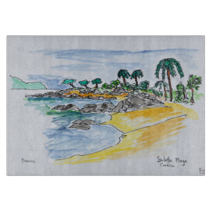 Isolella Beach, Ajaccio Korsika, Frankreich Schneidebrett