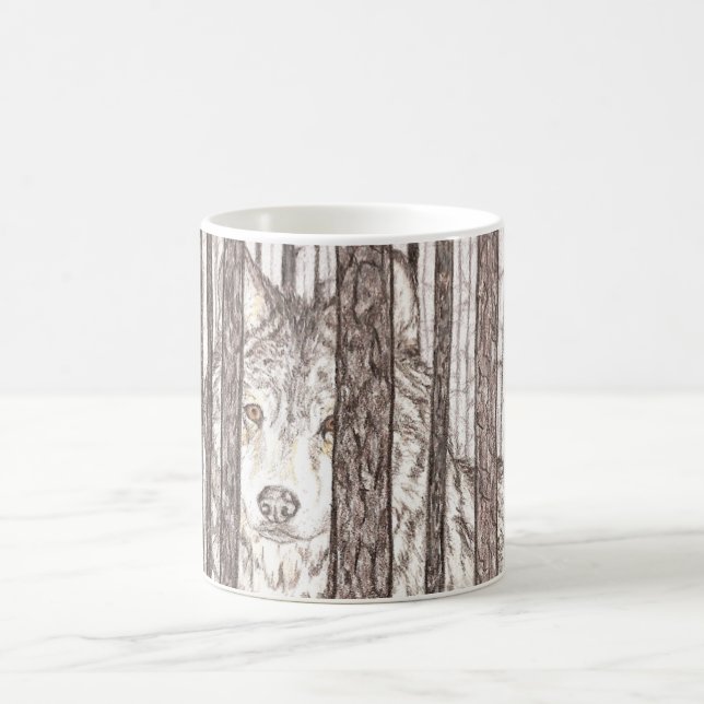 Isolement de tasse de Coffe de loup (Centre)