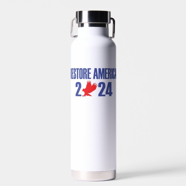 Isolierflasche "Amerika - Wasserflasche" Trinkflasche (Vorne)