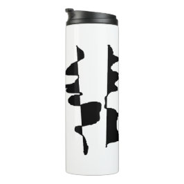 Isolierte Flasche Art Abstrait Dual Face