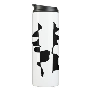 Isolierte Flasche Art Abstrait Dual Face