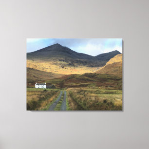 Isoliertes Bauernhaus auf der Isle of Mull, Schott Leinwanddruck