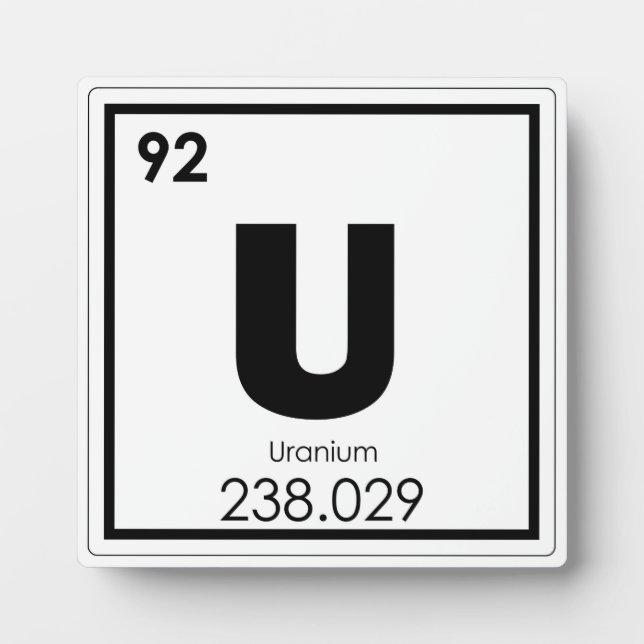 Isomalchemikalienformel für Uran Fotoplatte (Vorderseite)