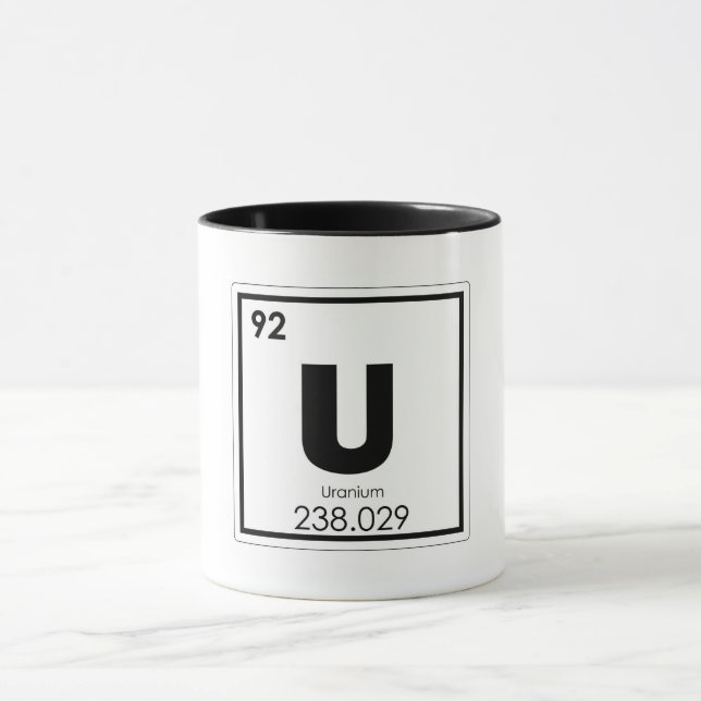 Isomalchemikalienformel für Uran Tasse (Zentrum)