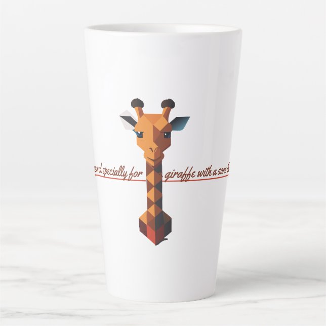 Isometric Giraffe Milchtasse (Vorderseite)