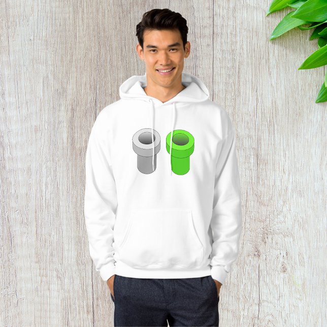 Isometric Pipes Mens Hoodie (Von Creator hochgeladen)