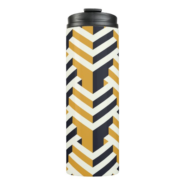 Isometric Seamless Patternart,deco,pattern,seamles Thermosbecher (Vorderseite)