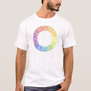 Isometrische Web-Geometrie-Farbkreis T-Shirt