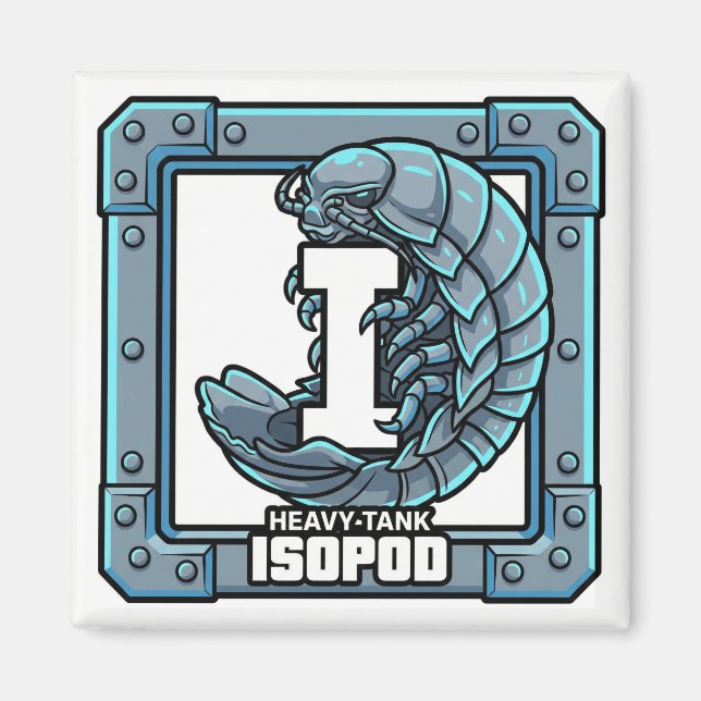 Isopod (Giant Isopod) – GTA Style ABC Learning Magnet (Vorne)