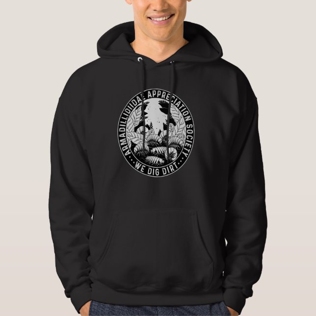 Isopod Roly Poly Pill Bug Rollie Pollie We Dig Dir Hoodie (Vorderseite)