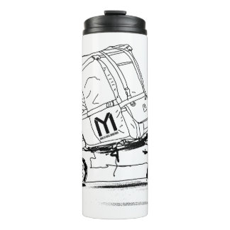 Isotherme Flasche mit Rucksack