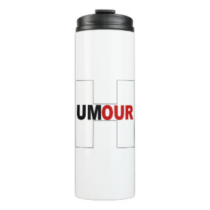 Isotherme-HUMOUR-Flasche Thermosbecher