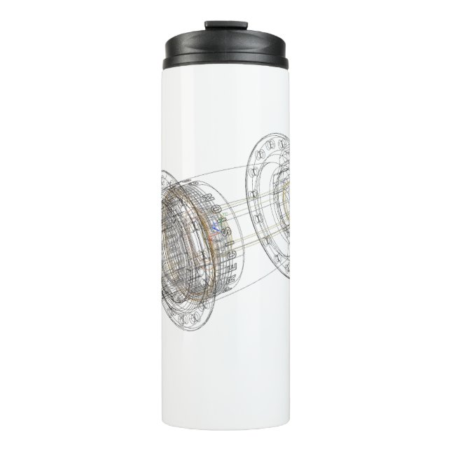 Isotherme Radnabenflasche Thermosbecher (Vorderseite)