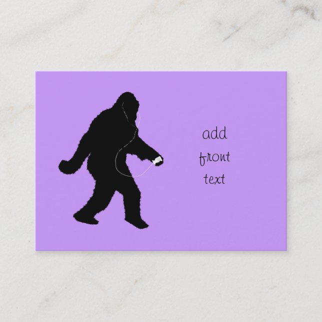iSquatch (Hintergrundfarbe ändern) Visitenkarte (Vorderseite)