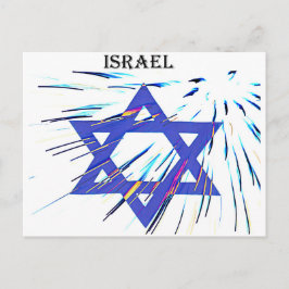 Israel Davidstern Postkarte