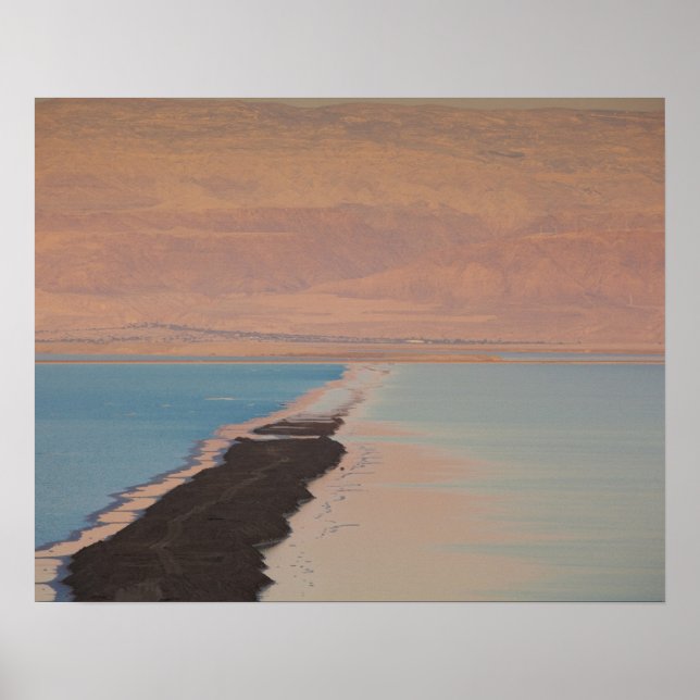 Israel, Dead Sea, Ein Bokek, Dead Sea, dusk Poster (Vorne)